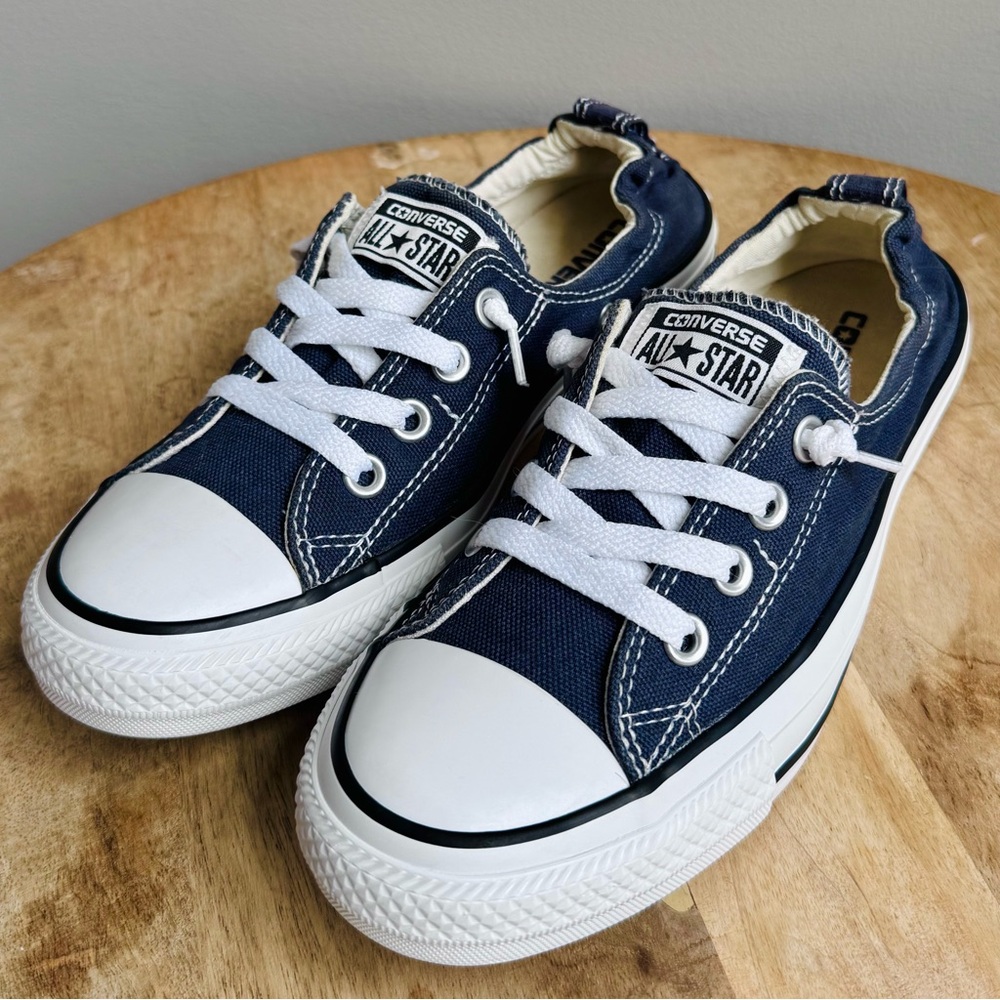 Converse All Star Shoreline Navy Blue Women's Shoes Size 10 Slip On Canvas